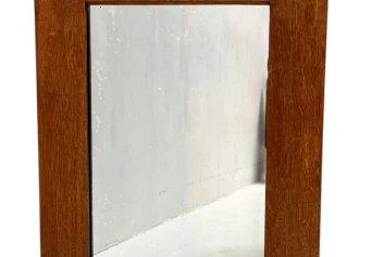 Arts & Crafts Wall Mirror with Hand-Carved Frogs by Kobus de Graaff, 1900s